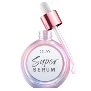 Olay Super Serum - Niacinamide, Vitamin C & E, Collagen Peptide, AHA - 5-in-1 Skin Care Benefits for Face - Healthy Glow, Brightening, Hydrating, Smoothing, Firming, Evens Tone,...
